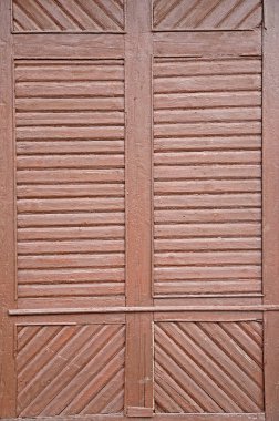 Doku yakından görmek eski kahverengi ahşap kapılar