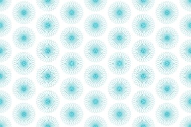 geometrik şekillerle yeşil vektör seamless modeli