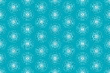 seamless modeli ile dairesel geometrik şekiller - vektör