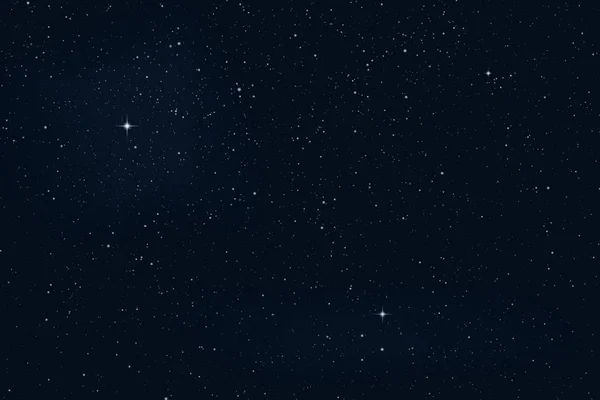 Vektor noční hvězdnou oblohu s hvězdami a planetami — Stockový vektor