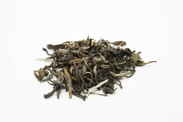 Haufen grüner Teeblätter - China Jade Schnee — Stockfoto