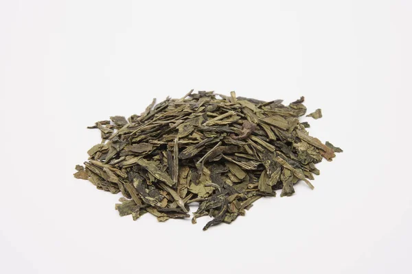 Montón de hojas de té verde - China Long Jing Xi Hu —  Fotos de Stock