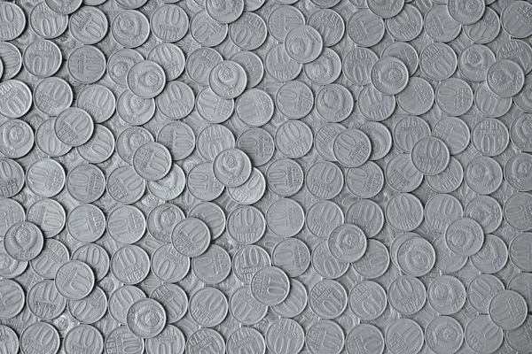 Old coins USSR as background — Stock Photo, Image