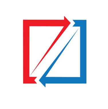 İşaretçi ile kare simgesi. Vektör