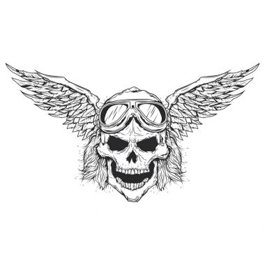 Kafatası vektör çizim