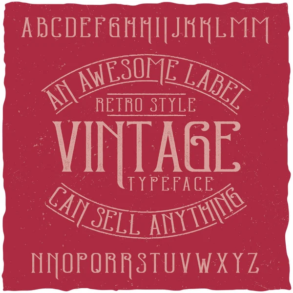 Type d'étiquette vintage nommé Vintage . — Image vectorielle