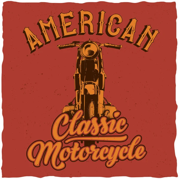 Design de etiquetas de t-shirt de motocicleta —  Vetores de Stock