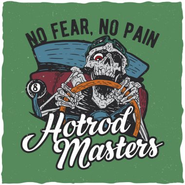 Zamanı masters t-shirt etiket tasarımı