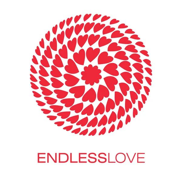 Affiche Logo coeur — Image vectorielle