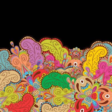 Dekoratif unsur sınır şablonu