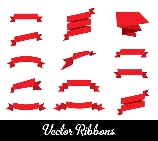 Vektor Bänder Set Sammlung — Stockvektor