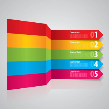 Modern çizgiler iş posteri