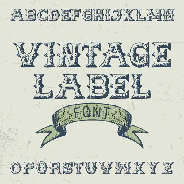 Vintage Label Schrift Poster — Stockvektor