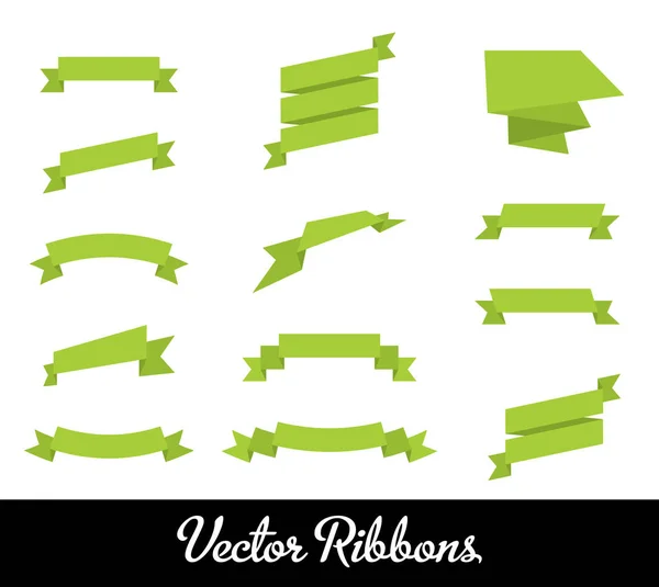 Ensemble de rubans vectoriels Collection — Image vectorielle