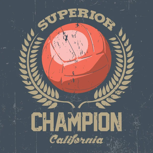 Superior California bajnok poszter — Stock Vector