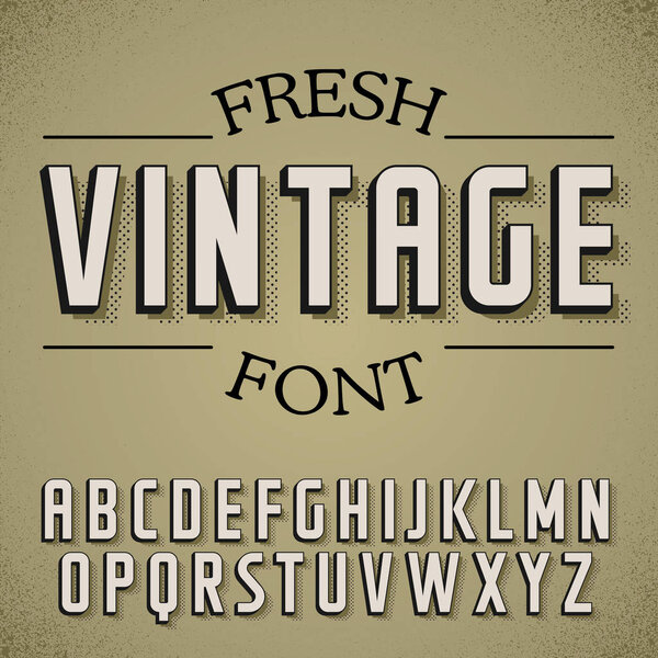 Fresh Vintage Font Poster
