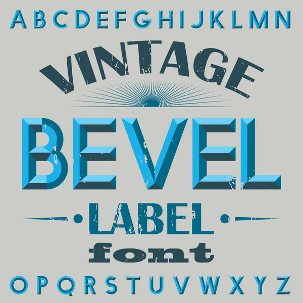 Плакат винтажного шрифта — стоковый вектор
