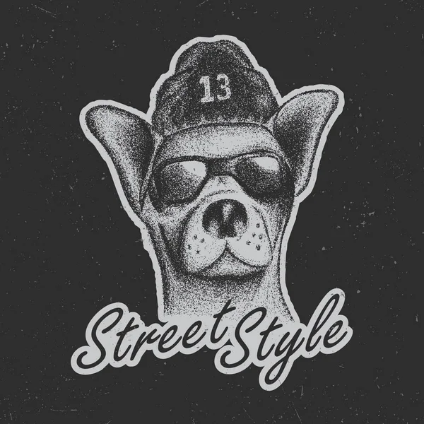 Chihuahua Street styl plakatu — Wektor stockowy