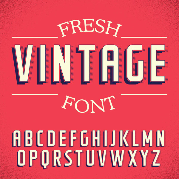 Fresh Vintage Font Poster