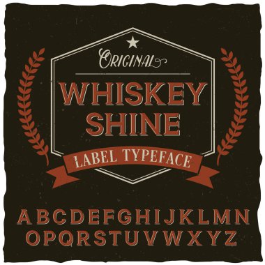 Viski Parlatıcı yazı tipi Poster