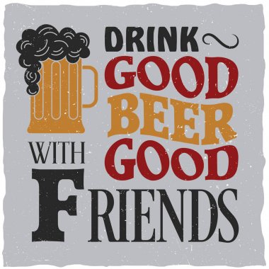 Vintage içki Poster 