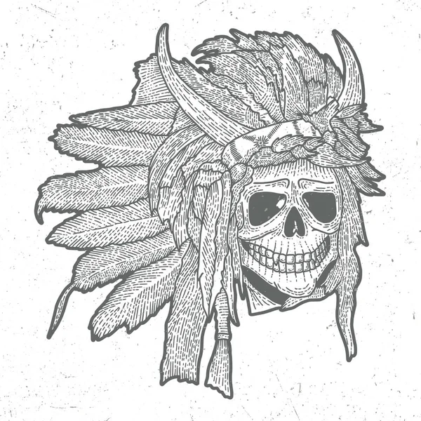 Indische Totenkopfmaske — Stockvektor