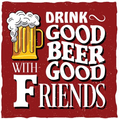 Vintage içki Poster