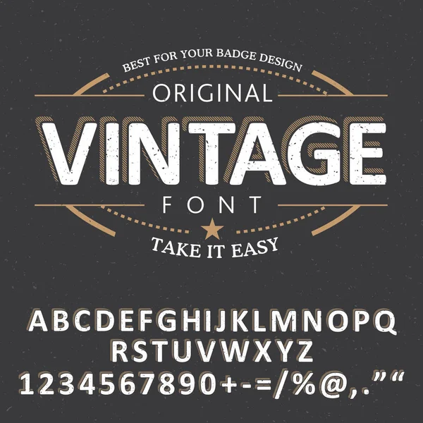 Свіжий Vintage плакат шрифту — стоковий вектор