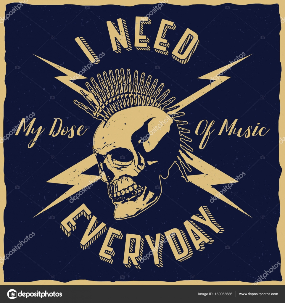 Rock Music Poster — Stock Vector © antonantipov #160063686