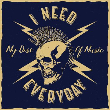 rock müzik poster