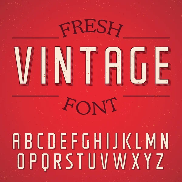 Taze Vintage yazı tipi Poster