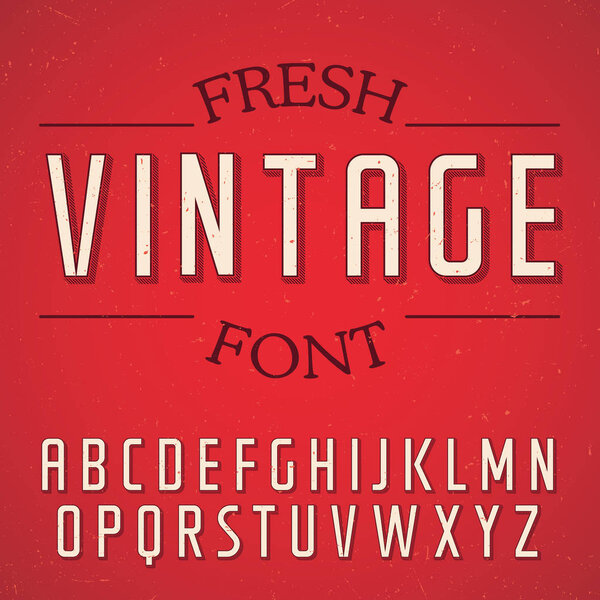 Fresh Vintage Font Poster