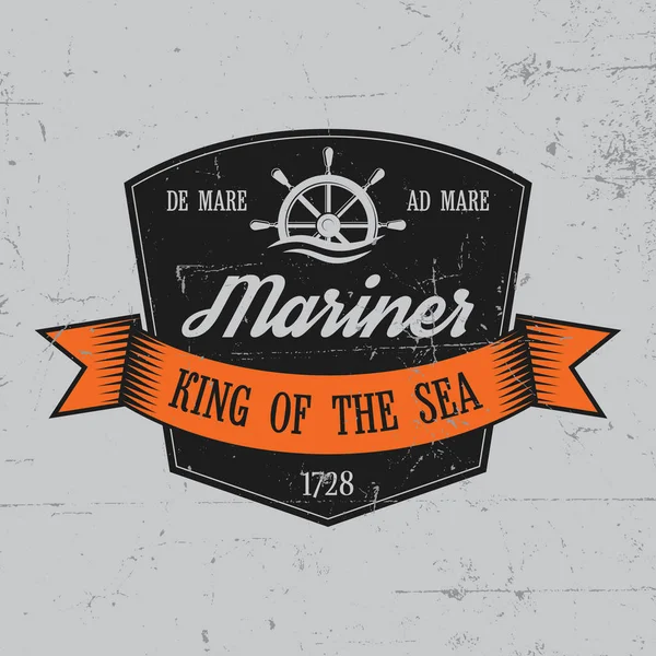Mariner Label плакат — стоковий вектор
