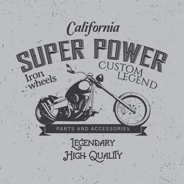 Cartel de Super Power de California — Archivo Imágenes Vectoriales