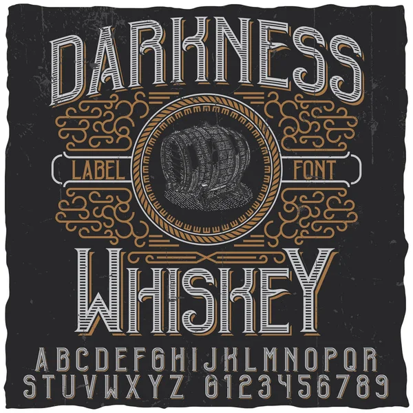 Duisternis Whiskey Poster — Stockvector