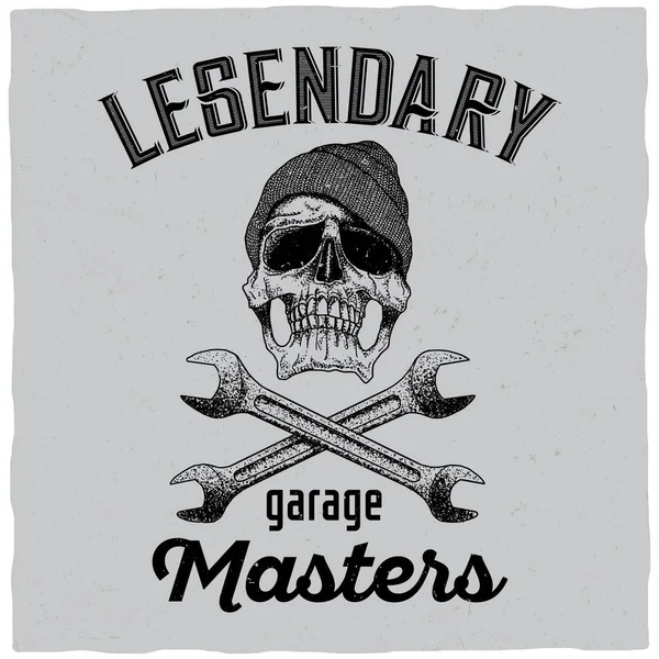 Leggendario garage Masters Poster — Vettoriale Stock