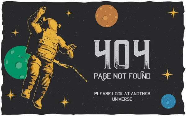 Σφάλμα 404 αφίσα — Διανυσματικό Αρχείο