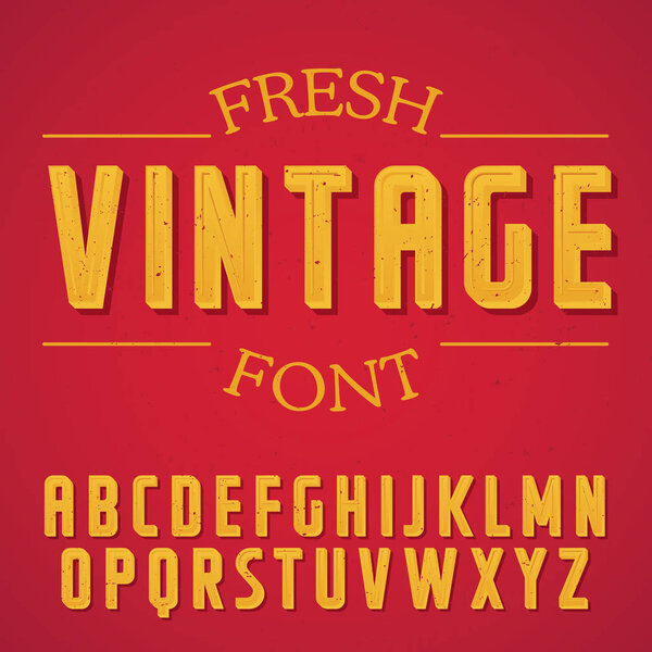 Fresh Vintage Font Poster