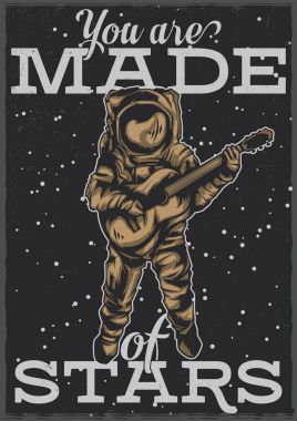 T-shirt veya poster tasarımı