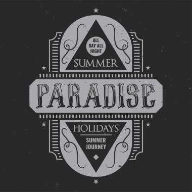 Klasik etiket tasarımı