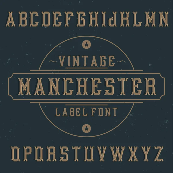Type d'étiquette vintage — Image vectorielle