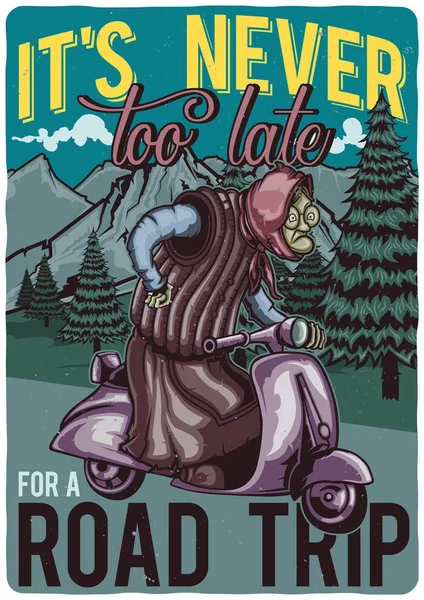 T-shirt veya poster tasarımı.