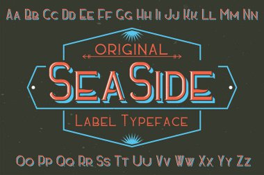 Özgün etiket yazı tipi