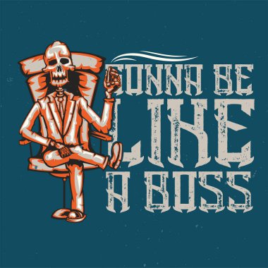 T-shirt veya poster tasarımı.