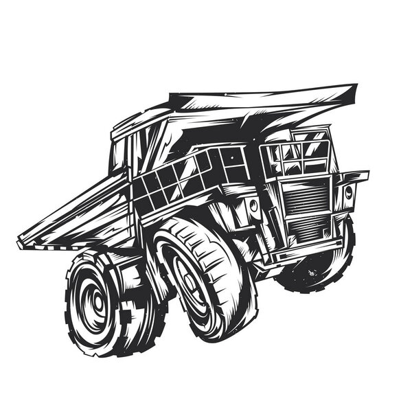 vector Illustration of the dumper