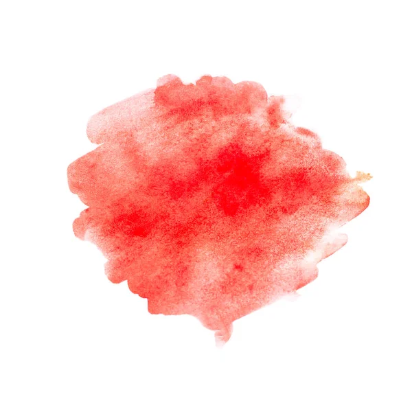 Акварельна фарба червоним кольором Ліцензійні Стокові Зображення