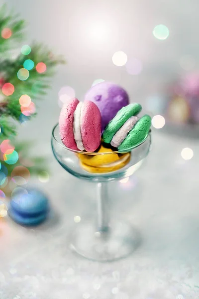 Plätzchen mit Macarons — Stockfoto