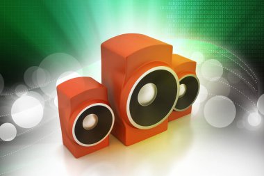 Parlak arka plan müzik hoparlör 