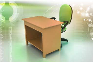 Ofis sandalye ve bilgisayar masaları