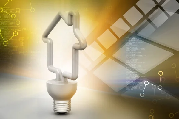 Energy Saving Fluorescent Light Bulb — Stock Photo, Image